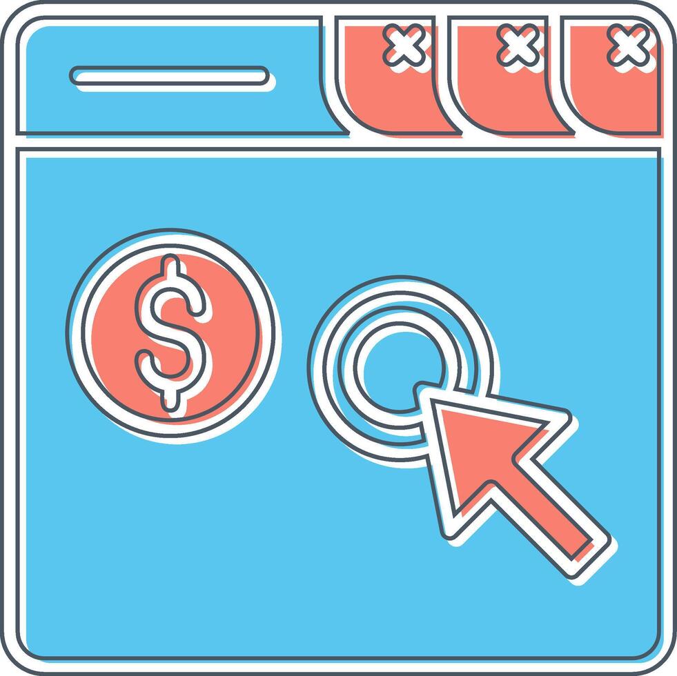 Pay Per Click Vector Icon