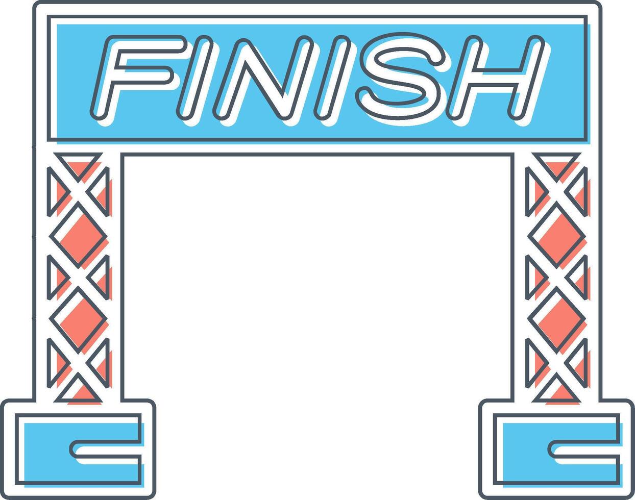 Finish Line Vector Icon