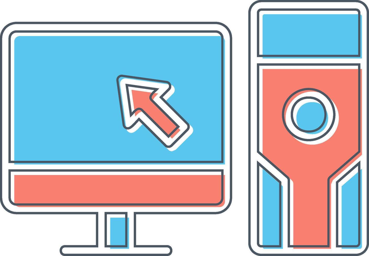 Computer Vector Icon
