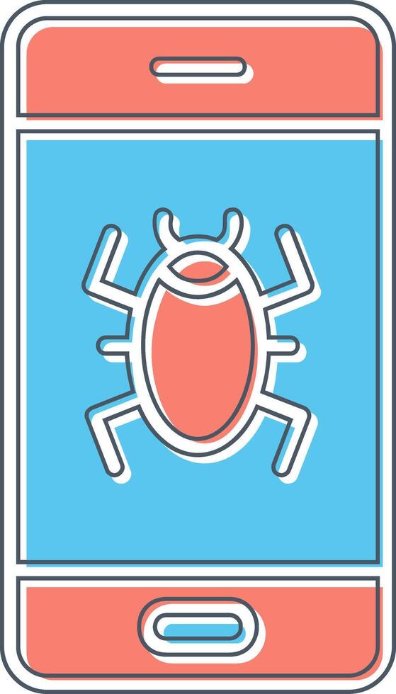 Mobile Virus Vector Icon