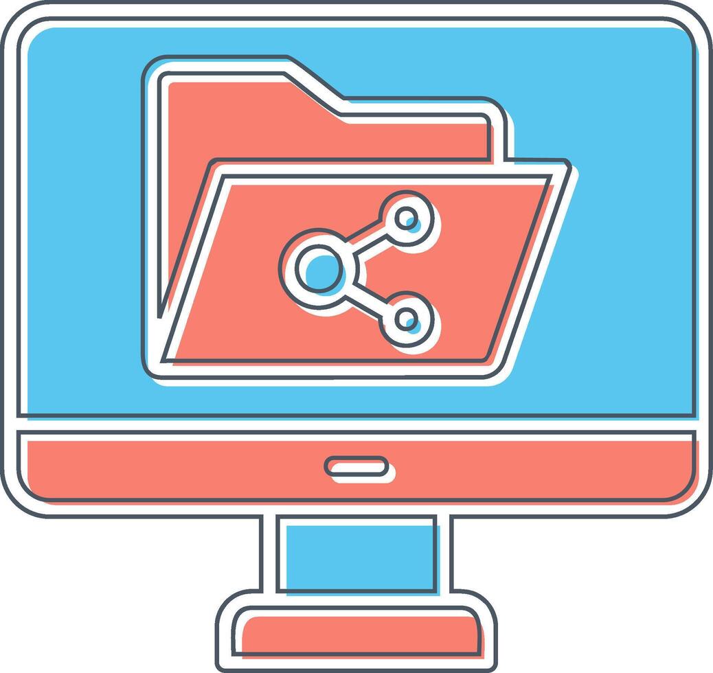 File Sharing Vector Icon