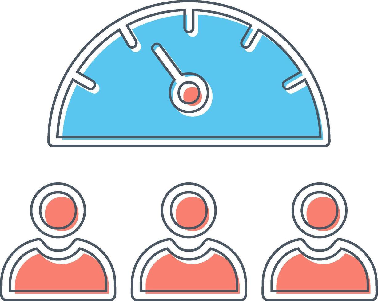 Team Work Speed Vector Icon