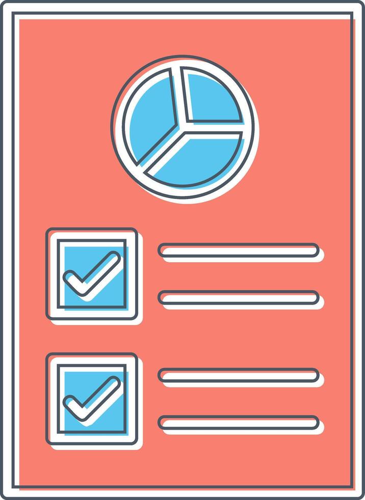 Work Report Vector Icon