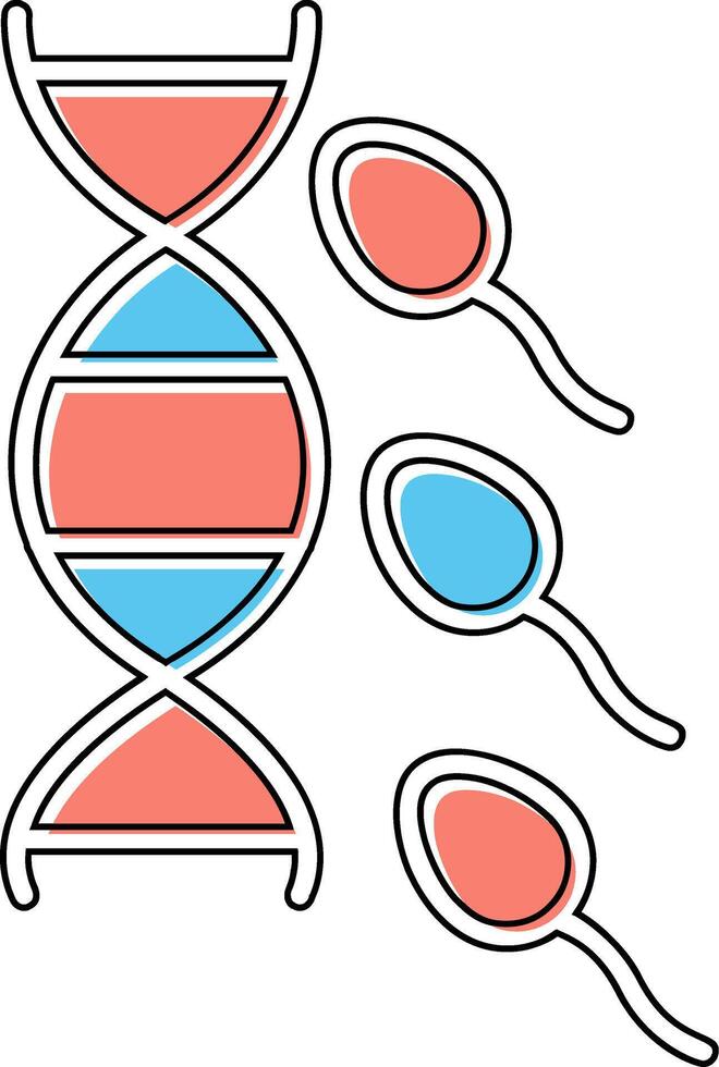 esperma vector icono