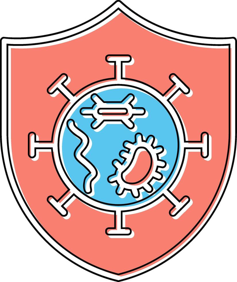 Germs Protected Vector Icon