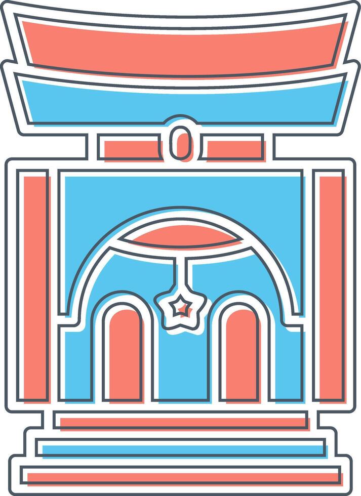 santuario vector icono