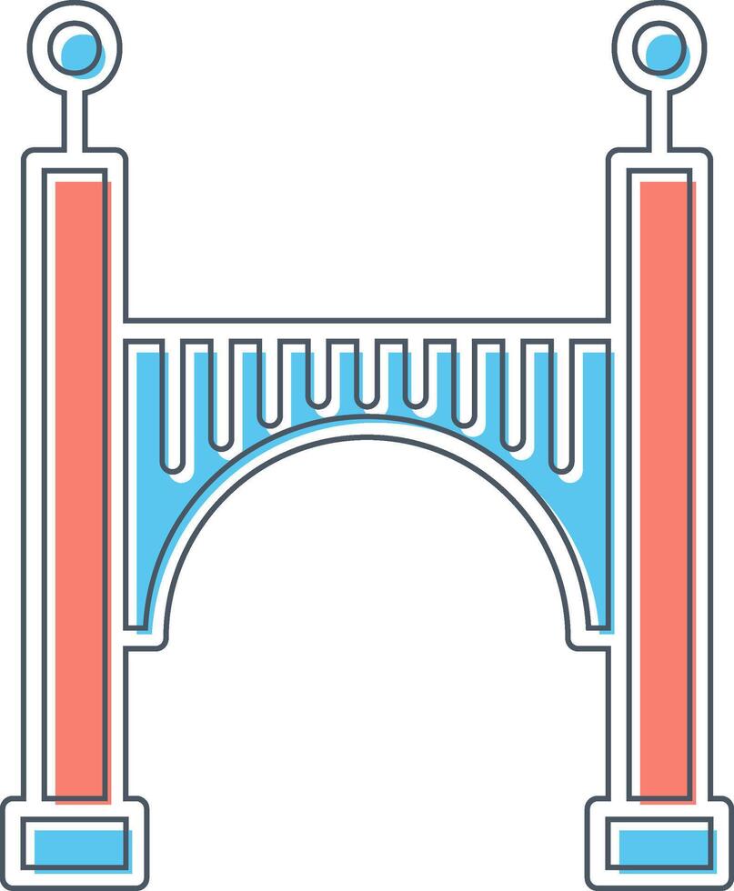 icono de vector de puente