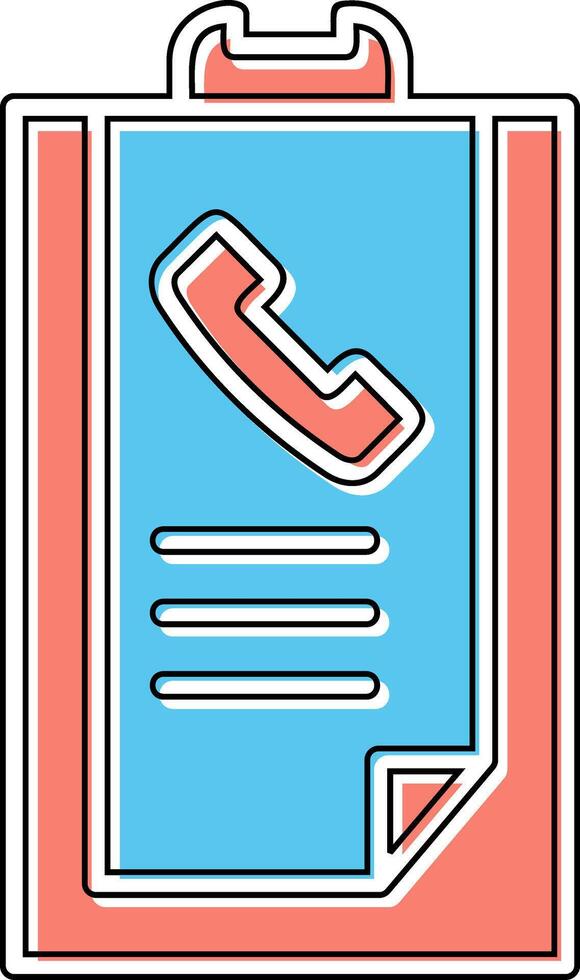 Call list History Vector Icon