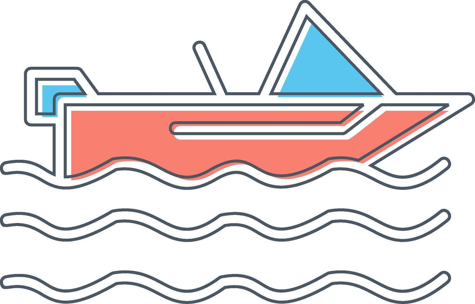 Motorboat Vector Icon