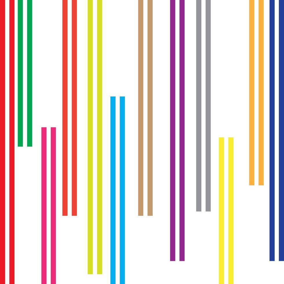 simple abstract rainboow color halfline pattern vector