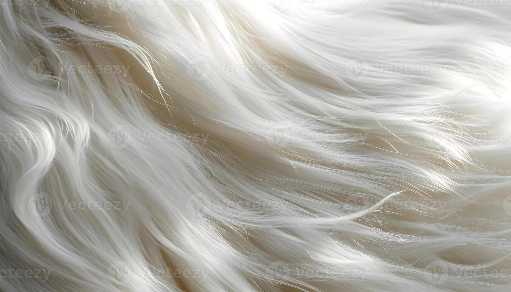 AI generated a close up of a white fur texture photo