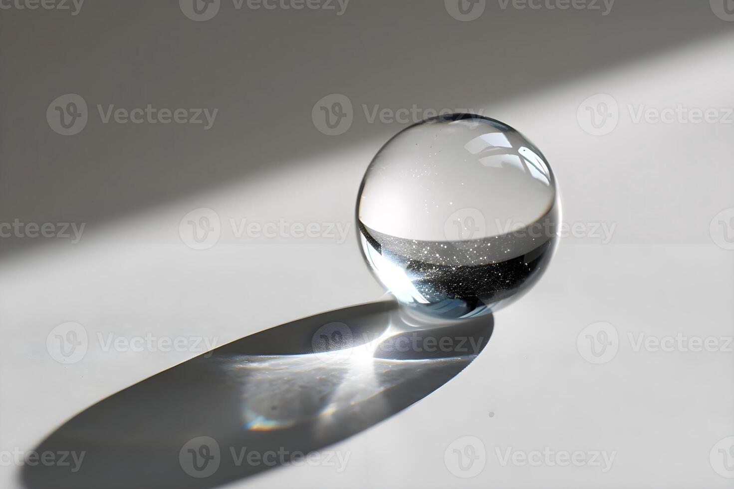 AI generated a drop of water sitting on top of a table photo