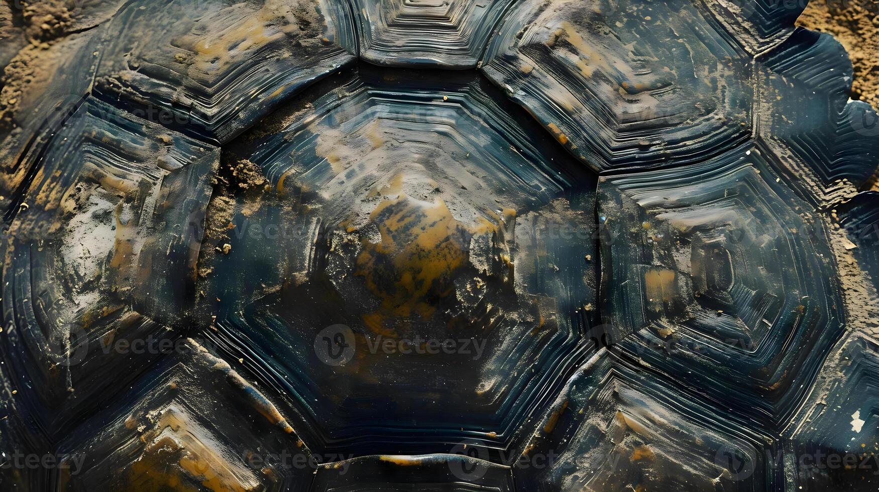 AI generated a close up of a tortoise shell on a rock photo