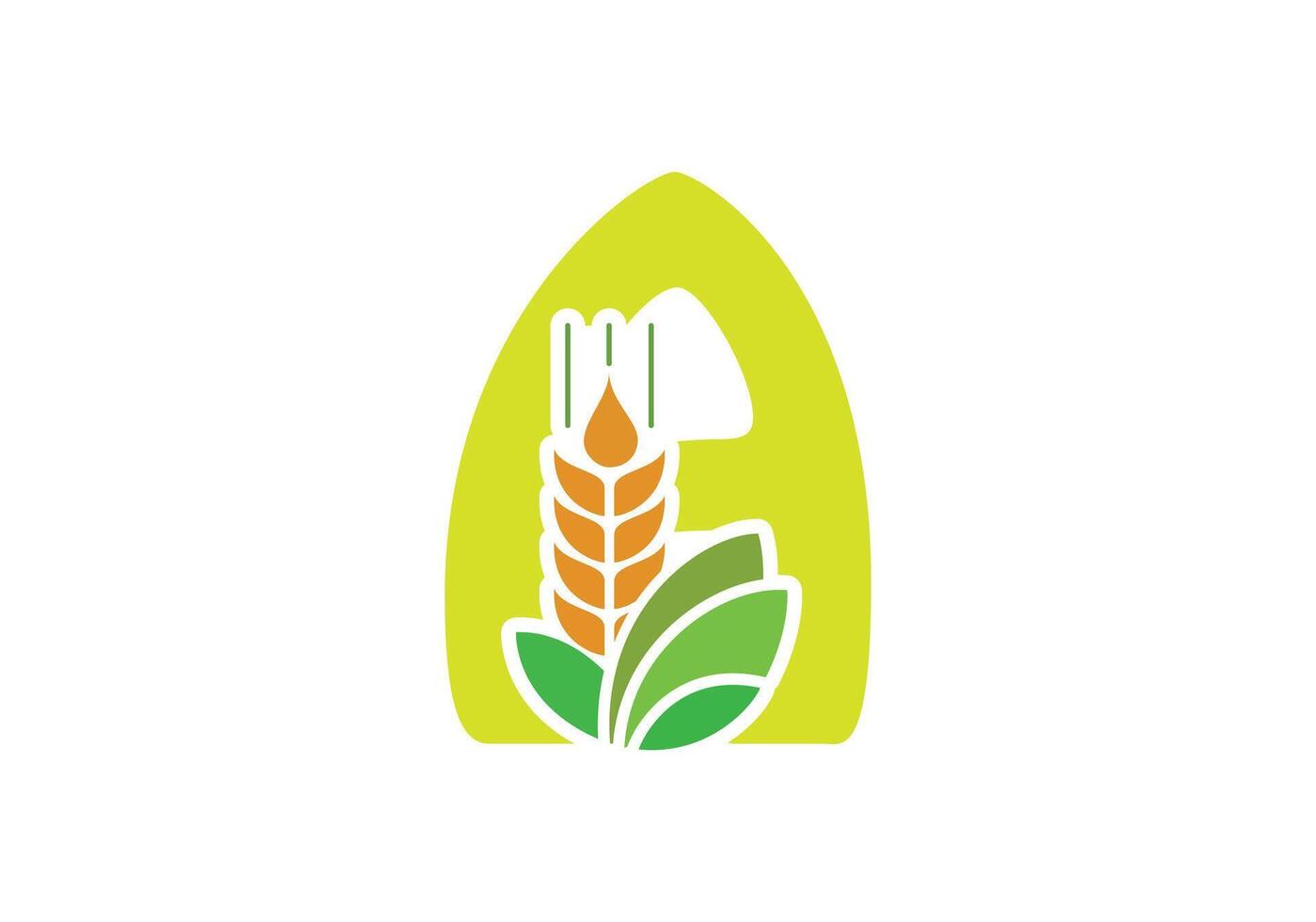 this is agriculture and letter A text logo design for your business vector