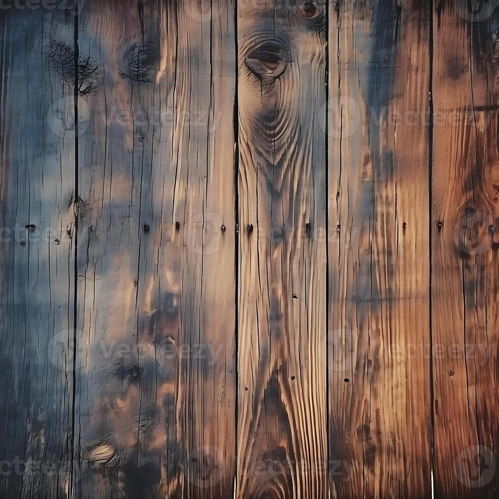 AI generated Vintage wood background with grunge style photo