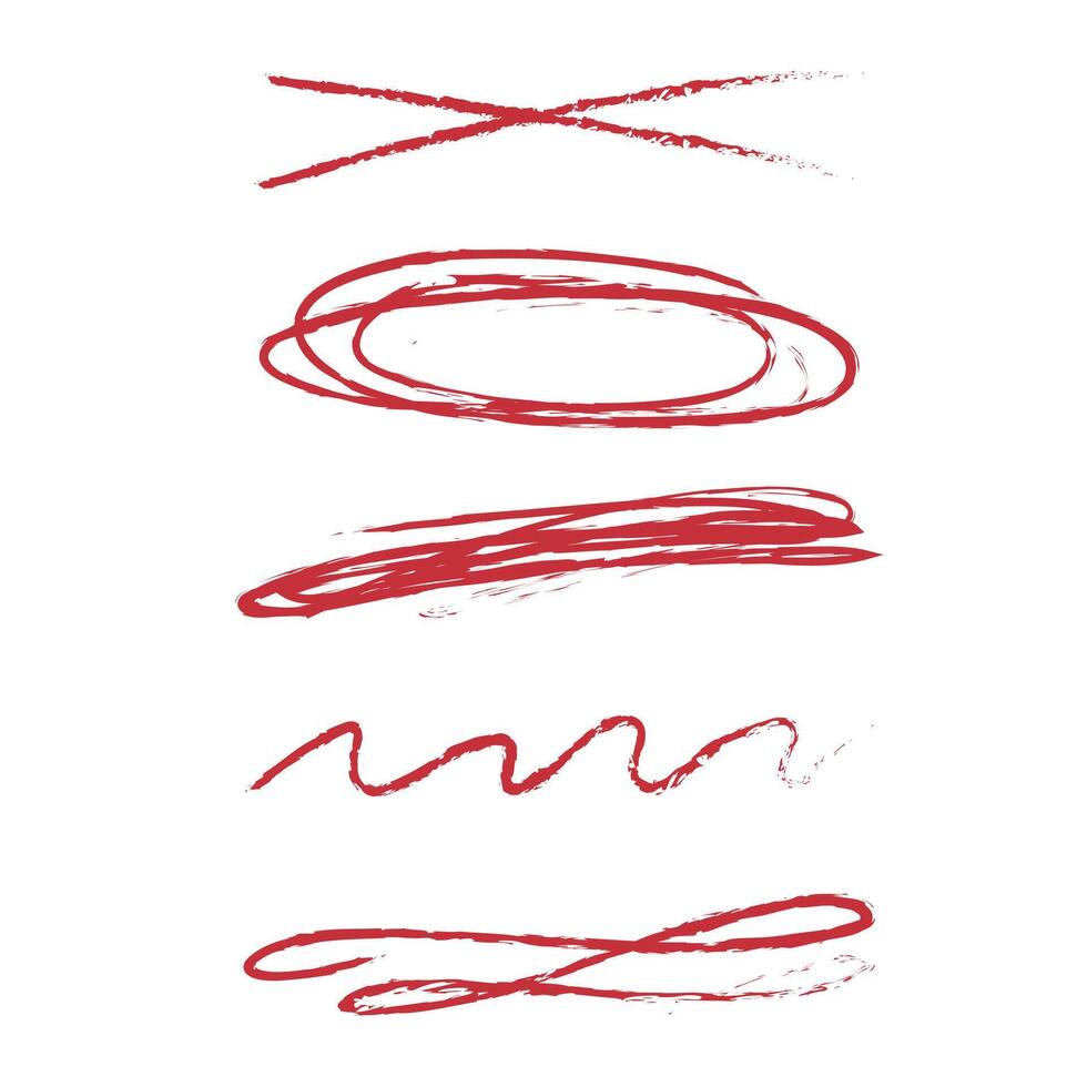 Brush vector red highlight emphasize important things