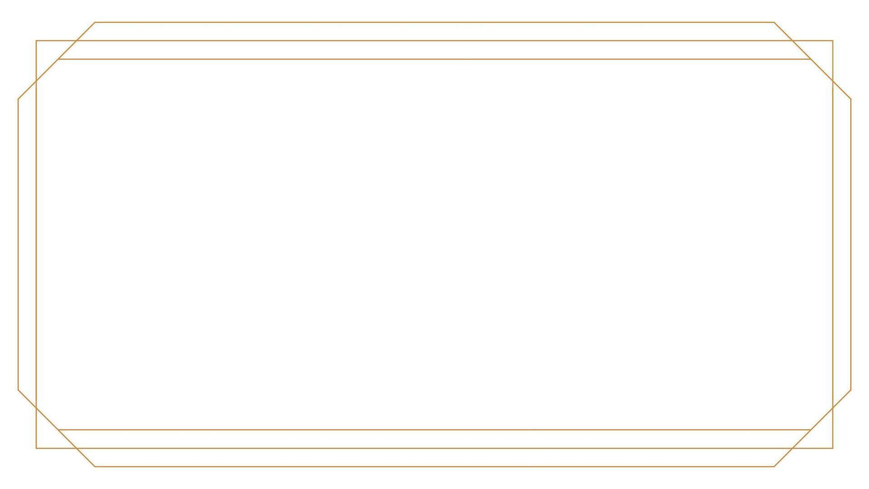 Antique golden decorative frame with ornate corners and intricate designs, ideal for certificates or elegant backgrounds vector