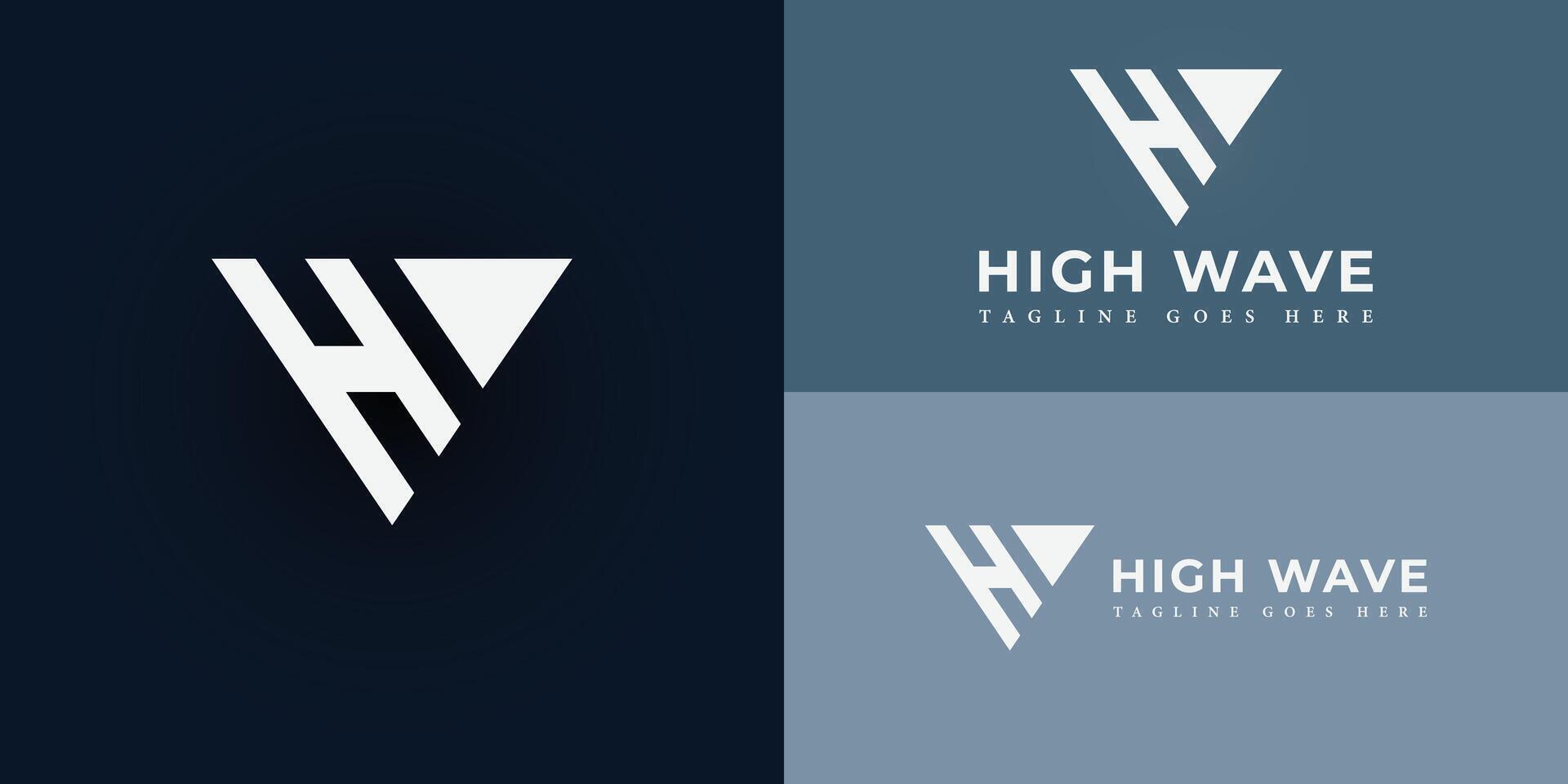 resumen inicial letra hw o wh logo en blanco color presentado con múltiple azul antecedentes colores. el logo es adecuado para contabilidad y financiero negocio empresa logo diseño inspiración modelo vector