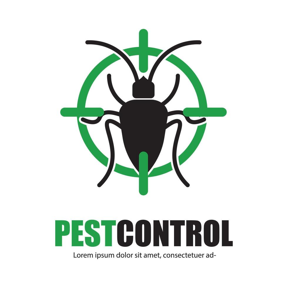 Pest control logo design vector