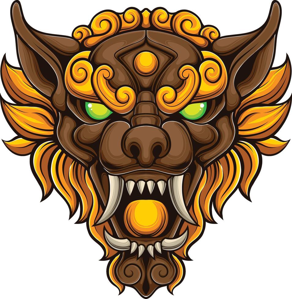 vector illustration of japanese animal