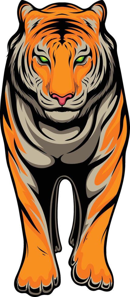 ilustración vectorial de tigre vector