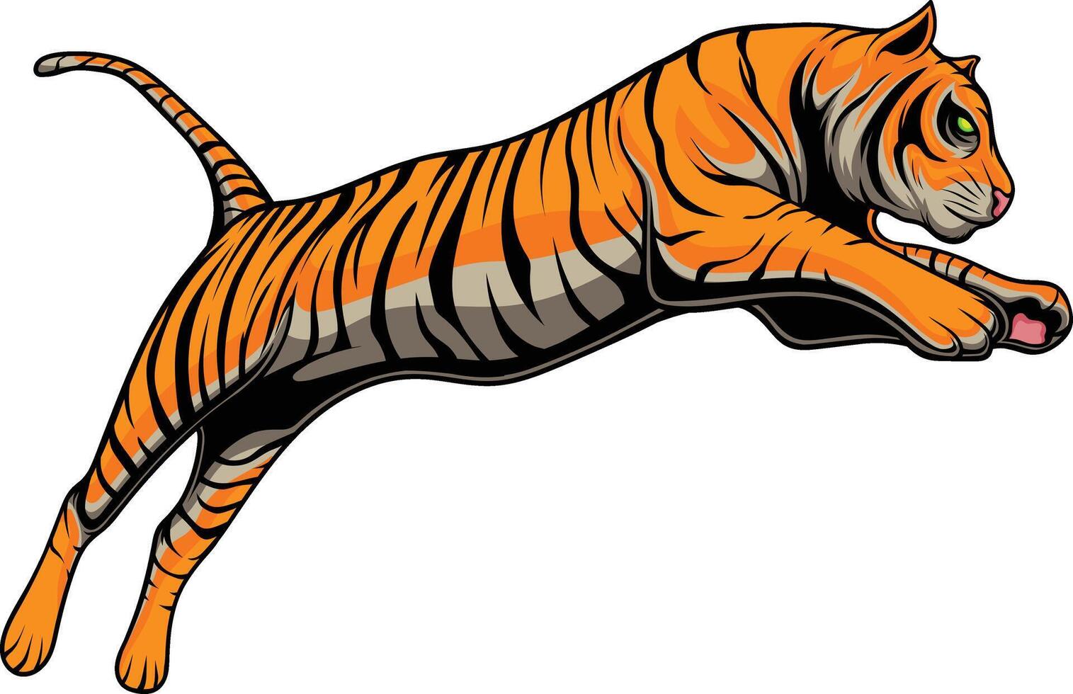 Vector illustration of tiger