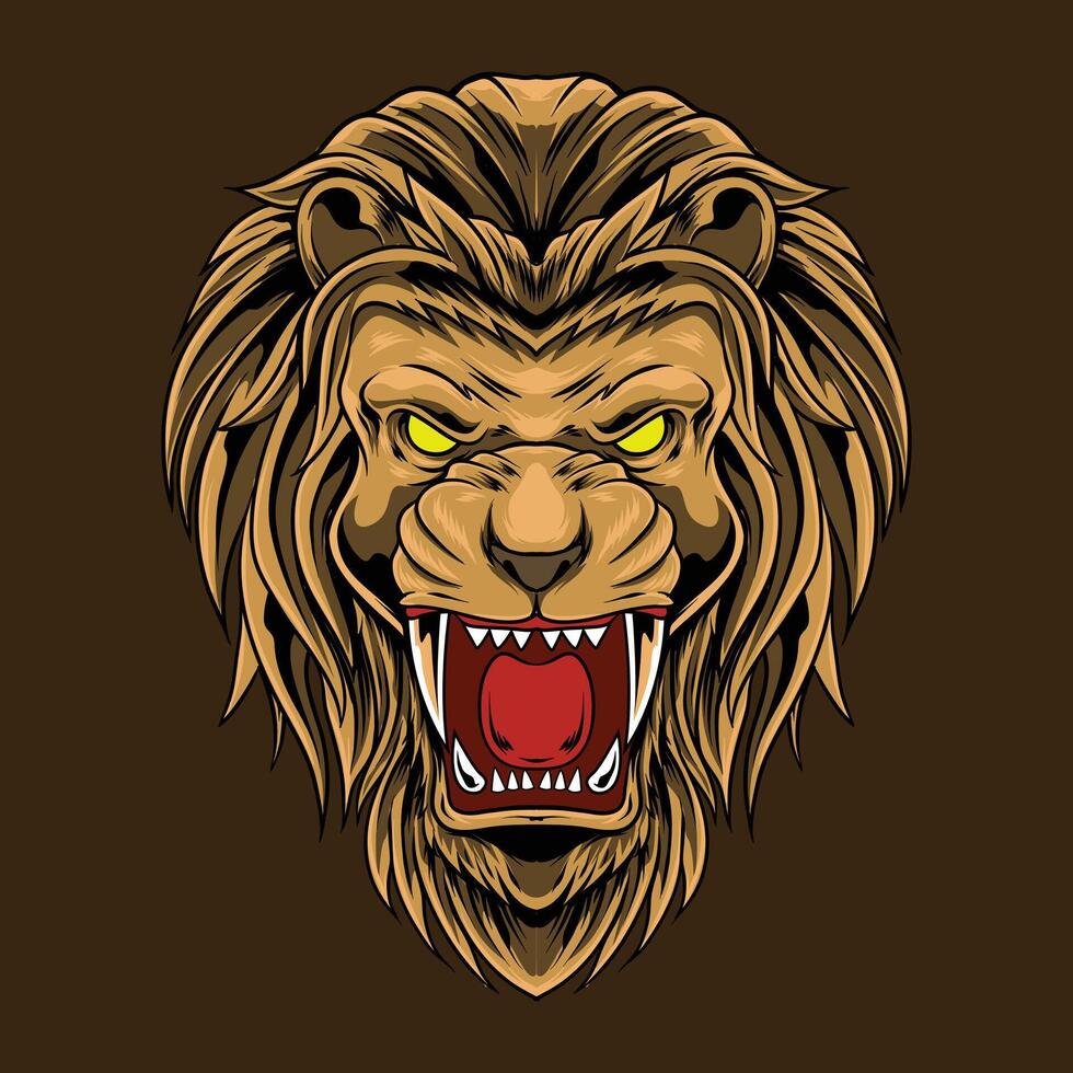 Vector illustration of tiger head