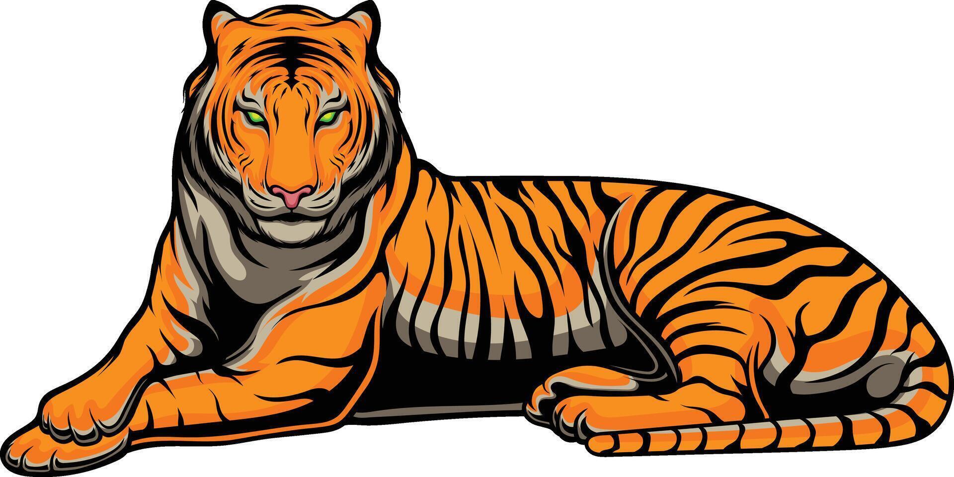 Vector illustration of tiger