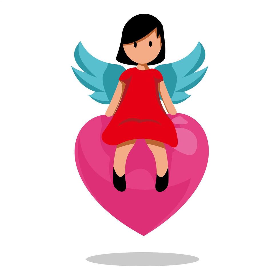 contento san valentin día descuento precio etiquetas grande rebaja etiqueta rojo corazón icono colocar. especial oferta etiquetas cinta, regalo caja, arco, flecha, redondo amor pegatina. fiesta promoción. plano diseño. vector