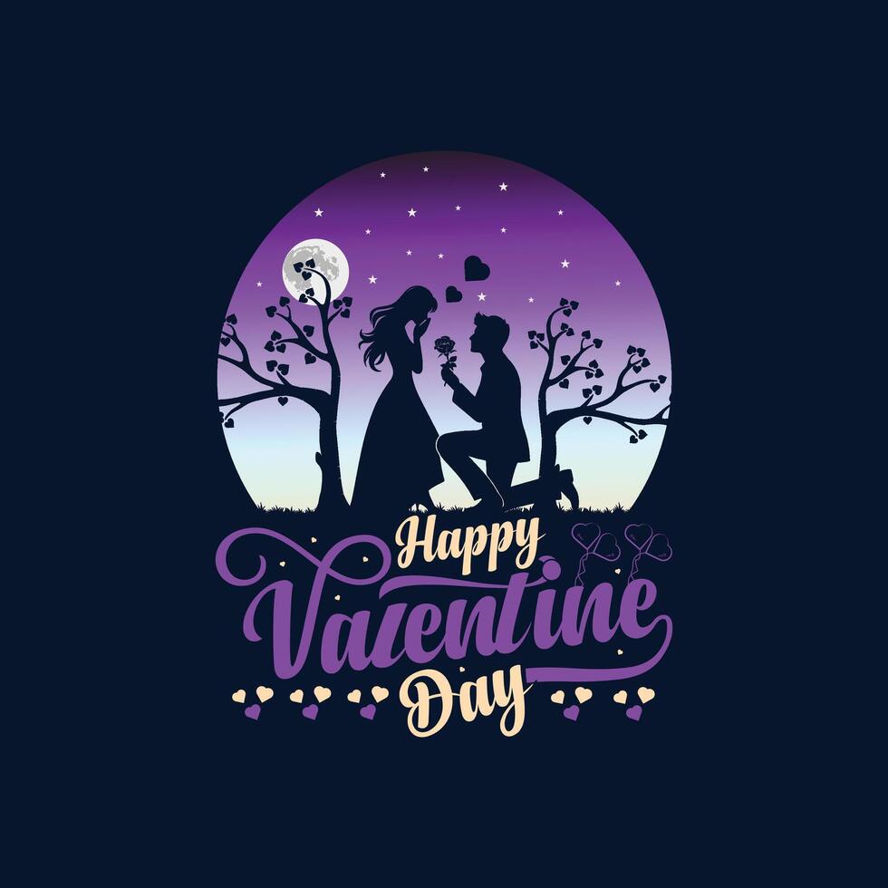 Premium quality Valentine's Day T-Shirt design. vector