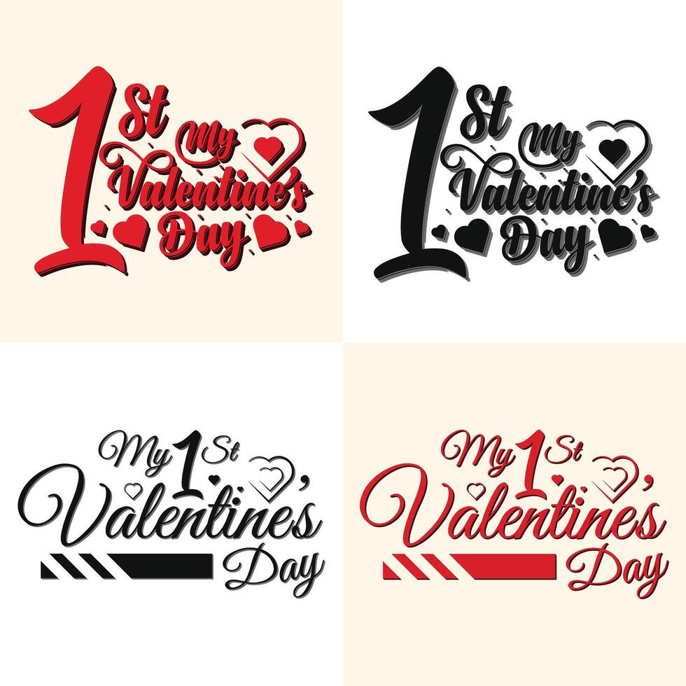 High quality Valentine's Day T-Shirt design. vector