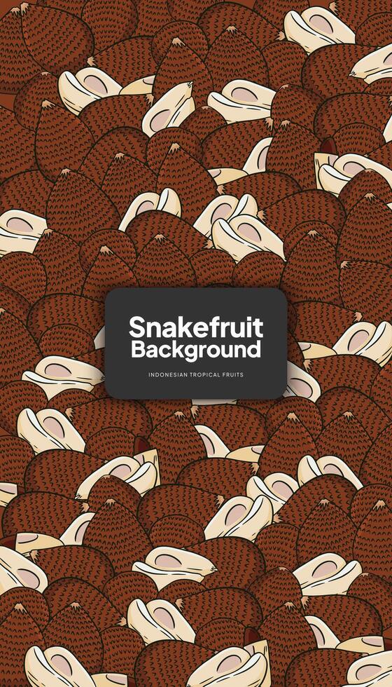 fruto de la serpiente antecedentes ilustración, tropical Fruta diseño antecedentes para social medios de comunicación enviar vector