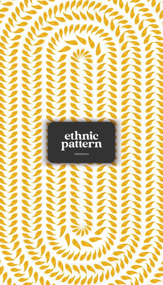 Javanese Ethnic Pattern for background vector