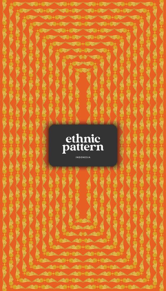 Javanese Ethnic Pattern for background vector
