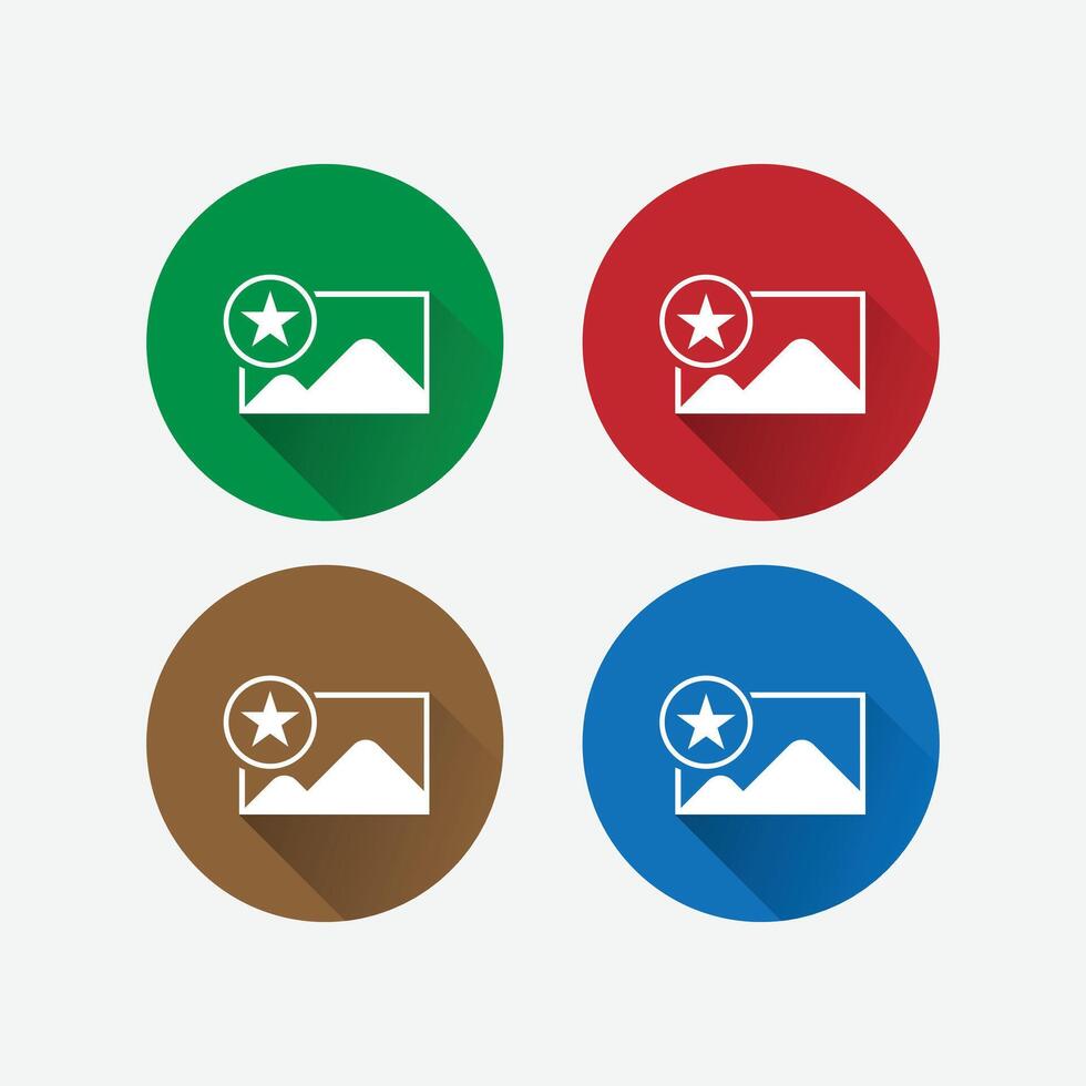 Photo Ratings, Modern Vector Illustration Icon Collection
