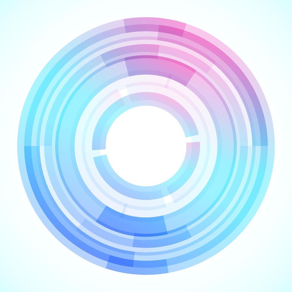 Geometric frame from circles, vector abstract background, wallpaper