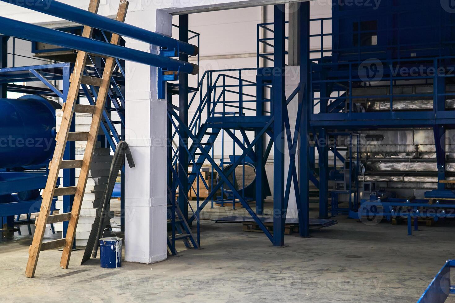 interior of a workshop under construction photo