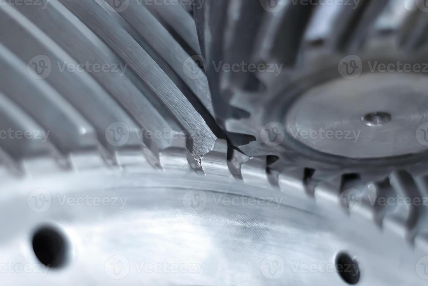 industrial background - spiral bevel gear train photo