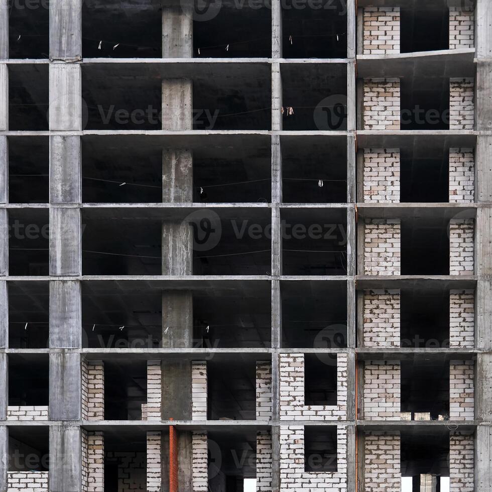 antecedentes - fachada de un edificio debajo construcción foto