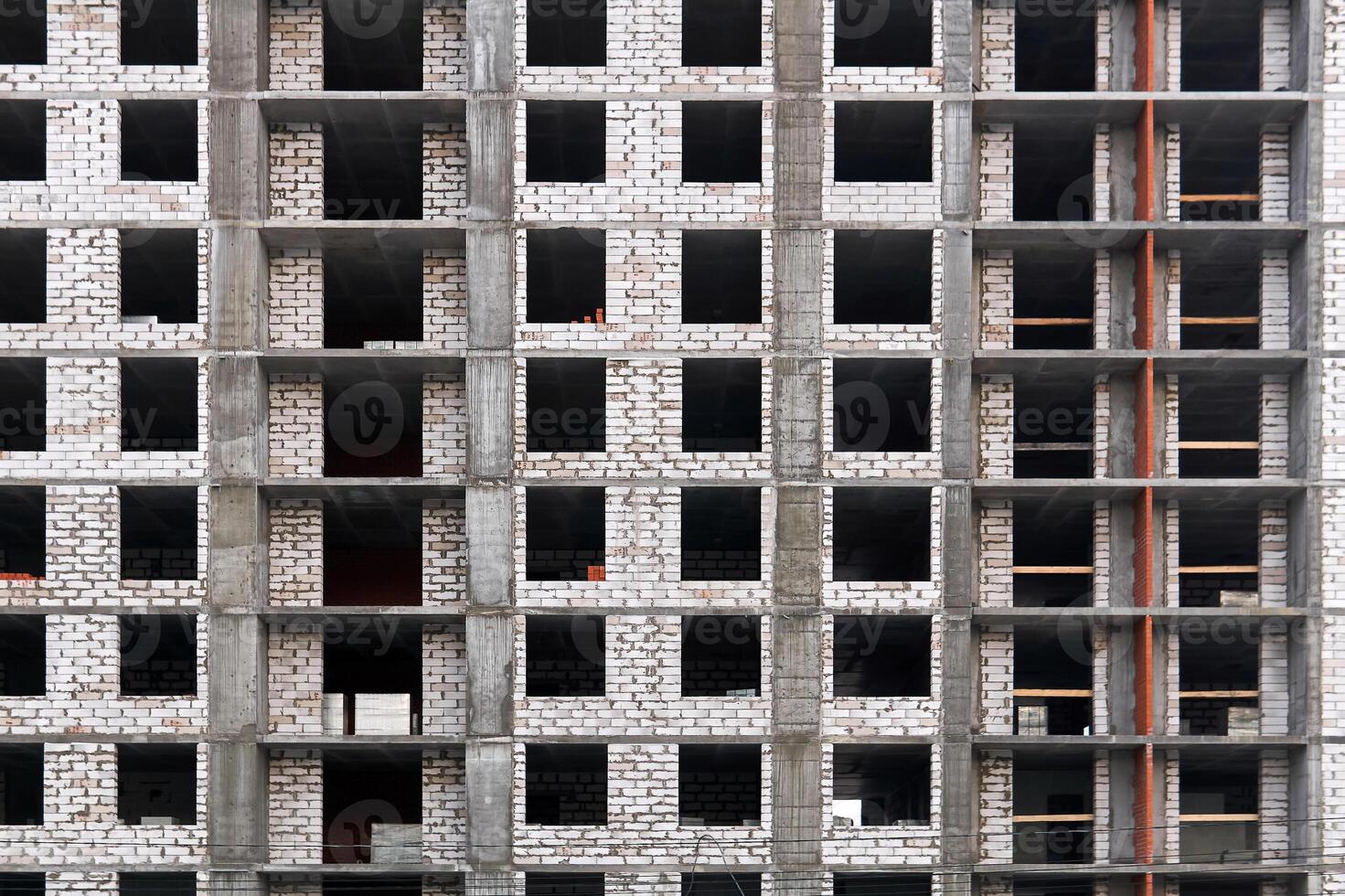 background - a wall of a building under construction photo