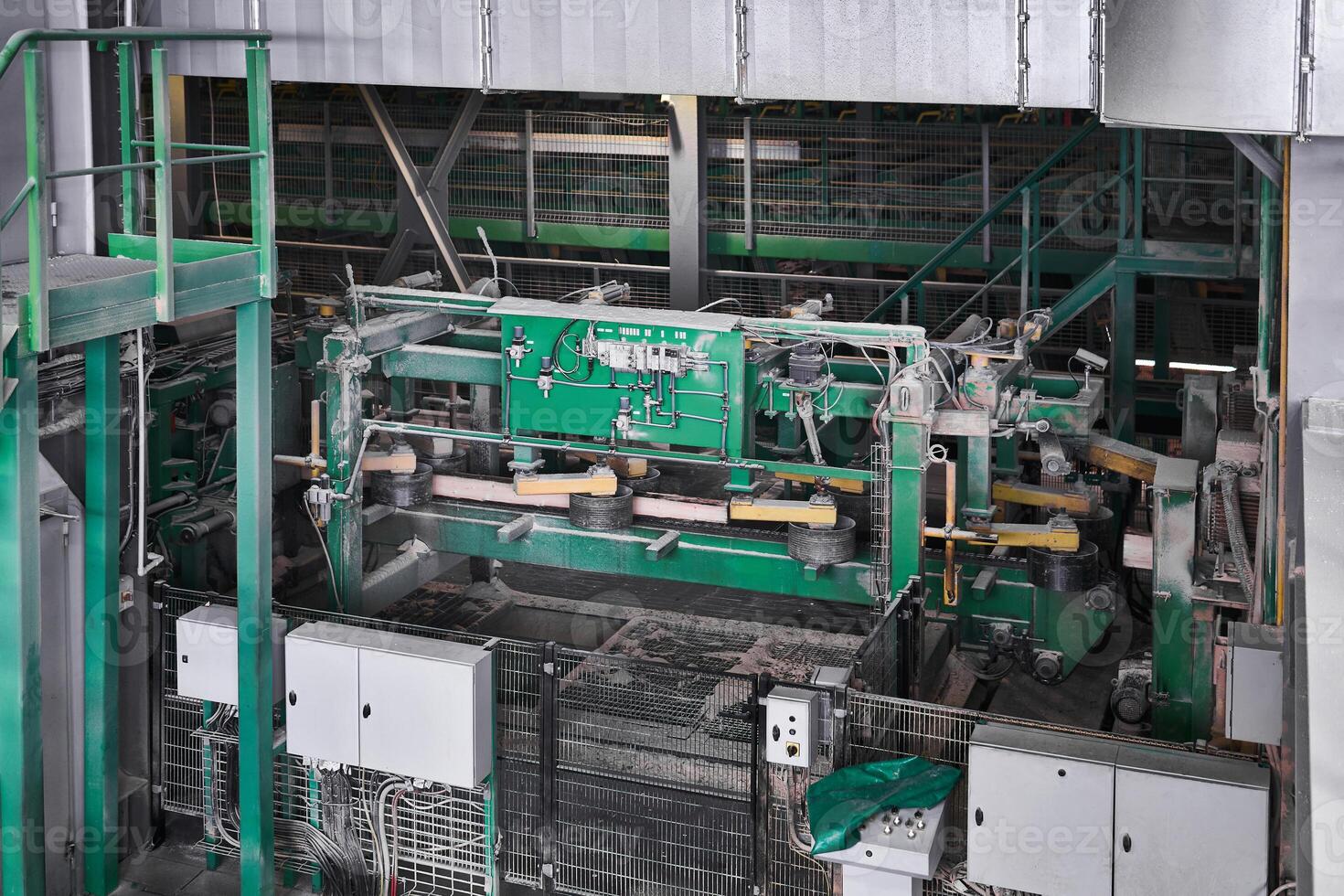 automated workshop for the production of boards at a modern sawmill photo