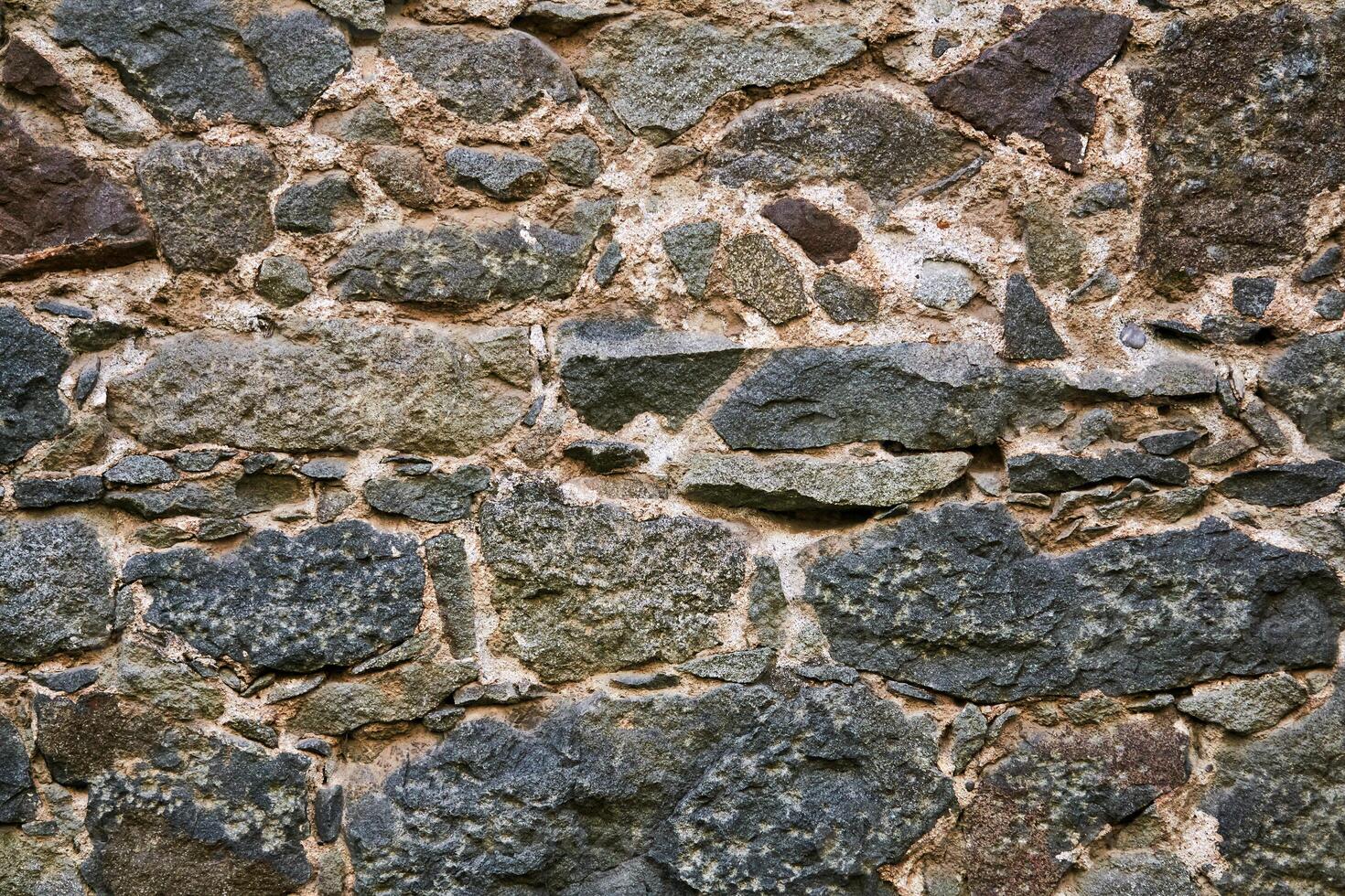 fondo, textura - antiguo albañilería a el pared de el castillo foto