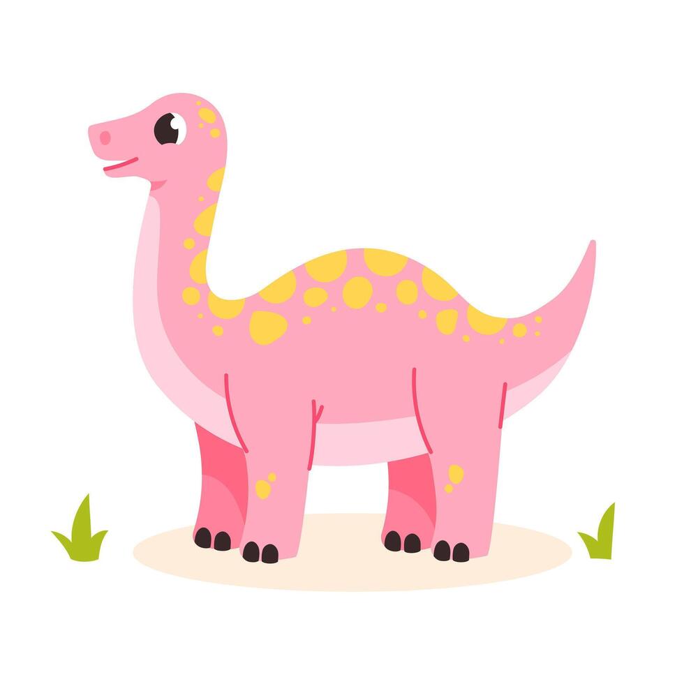 lindo dinosaurio vector