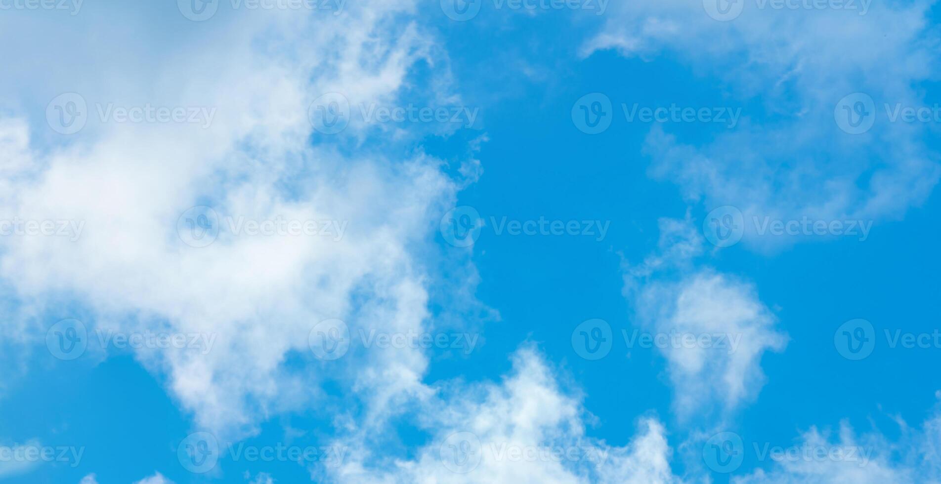 background, cloudscape - blue sky with clouds photo