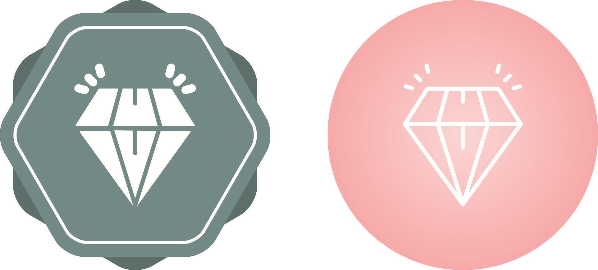 icono de vector de diamante