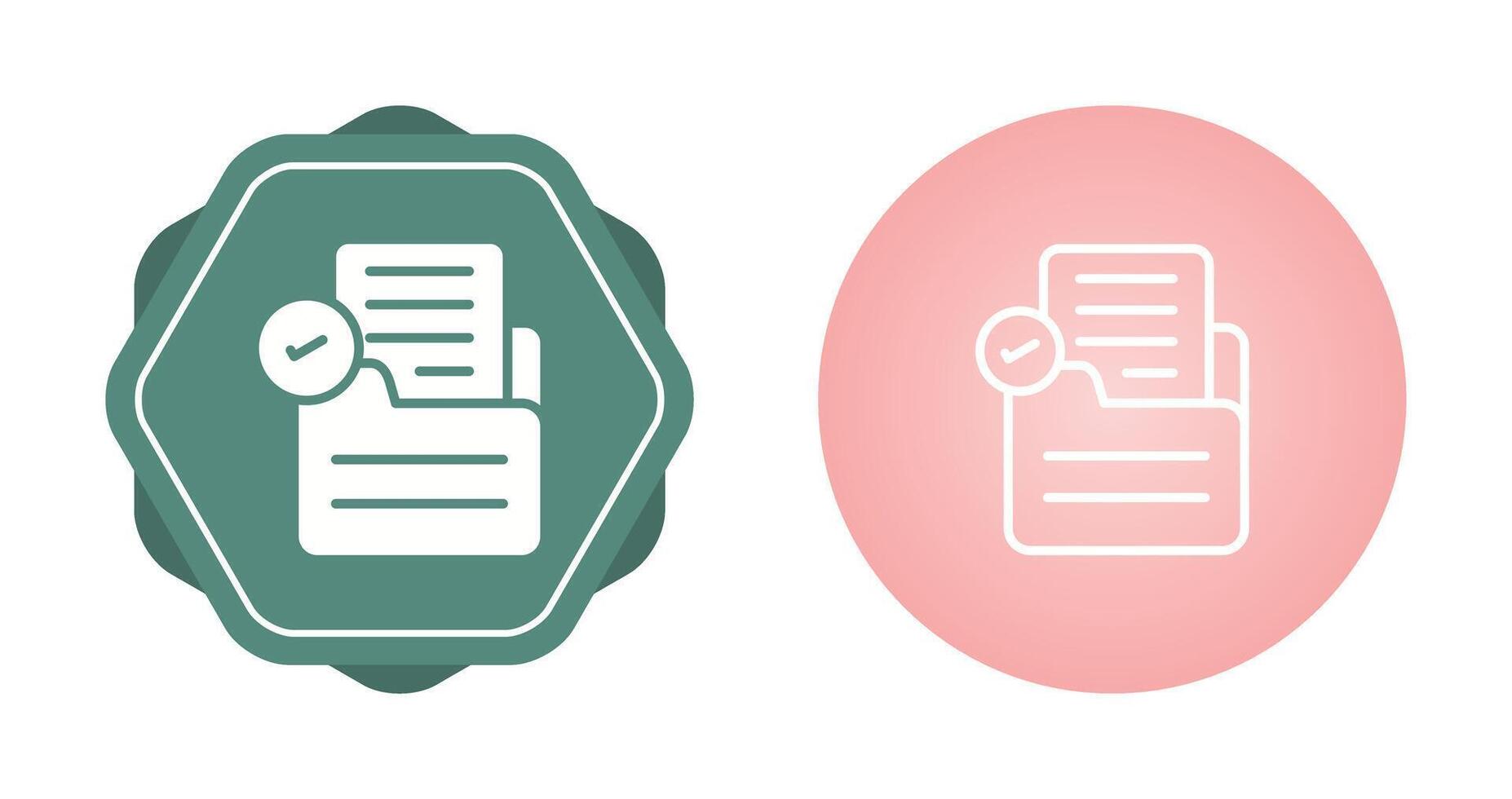 Document Check Vector Icon