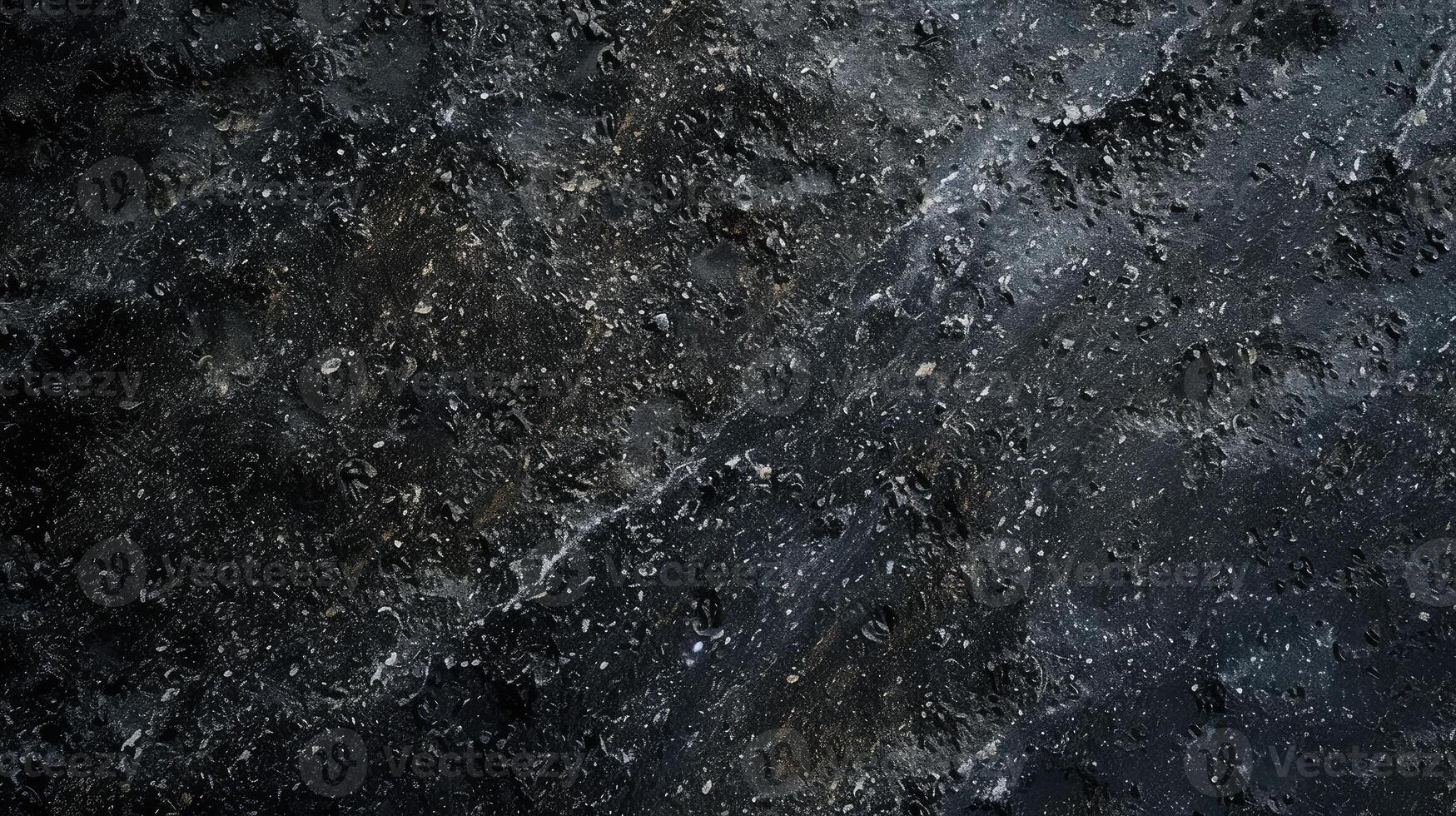 AI generated Black or dark gray rough grainy stone or sand texture background photo