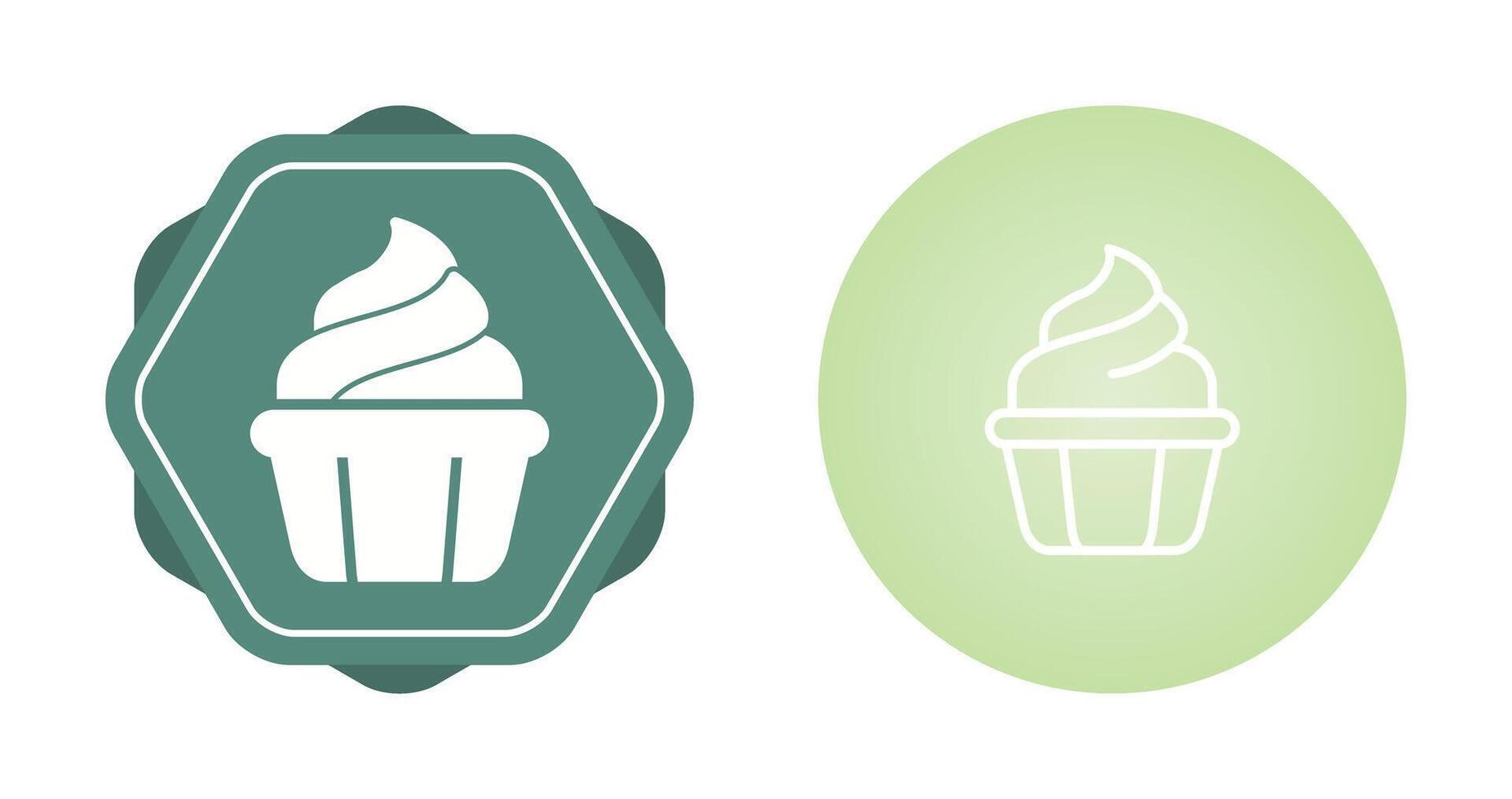 icono de vector de cupcake