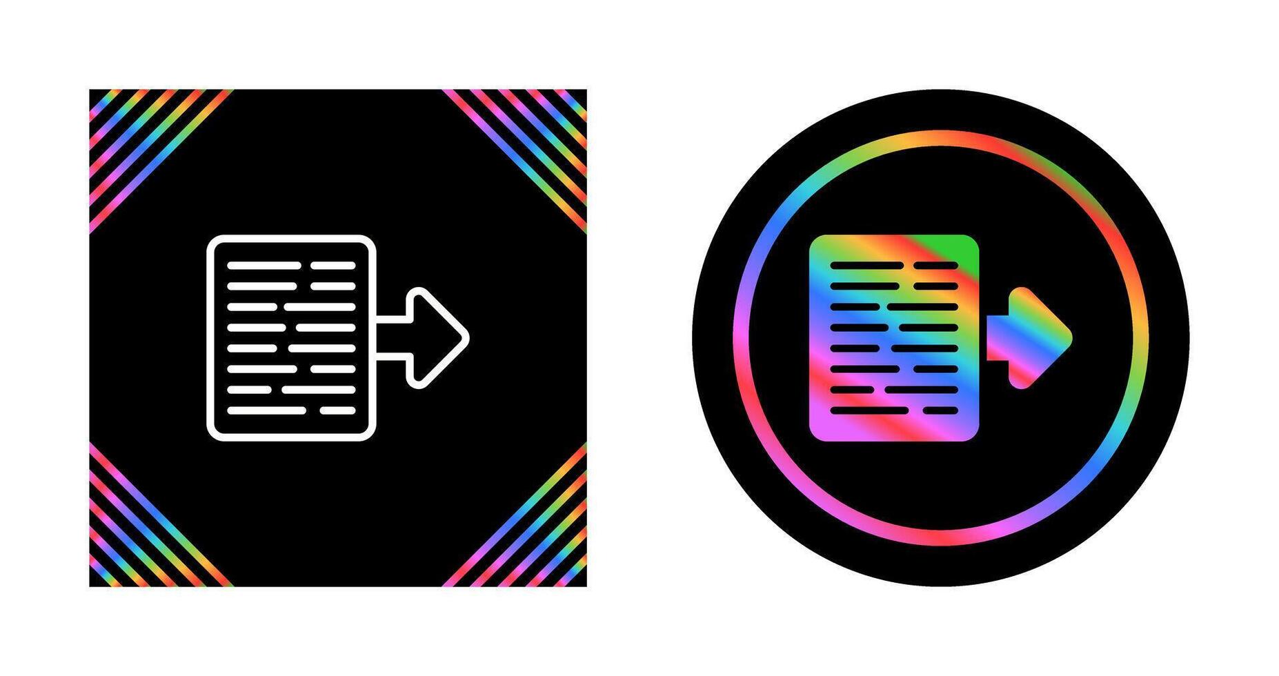 Document Export Vector Icon