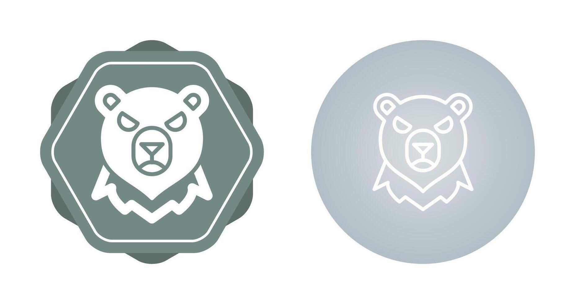 icono de vector de oso